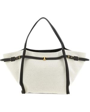 Tod's T Timeless Shopper Met Leren Afwerking - Metallic