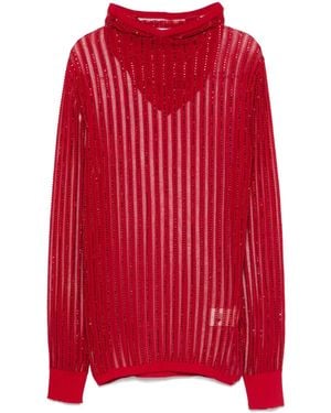 Off-White c/o Virgil Abloh ビジュートリム パーカー - レッド
