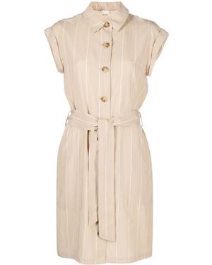 Liu Jo Belted-Waist Shirt Dress - Natural