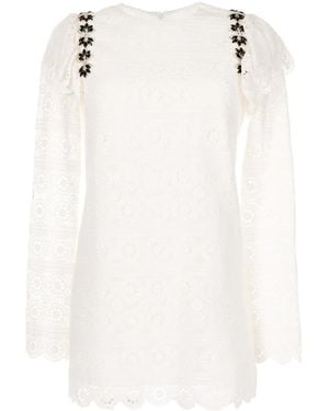 Macgraw Cupid Mini Shift Dress - White