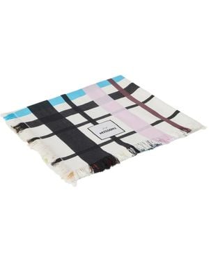 Missoni Scozzese Plaid-Patterned Beach Towel - White