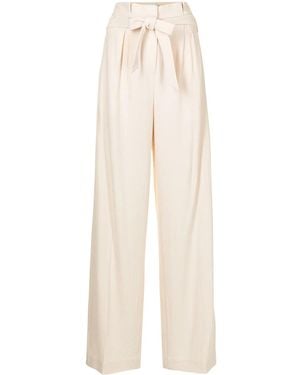 Jonathan Simkhai Emiko Textured Wide-Leg Trousers - White