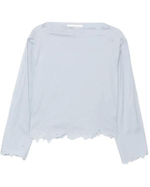 JNBY Floral-Embroidered Blouse - White