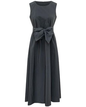 Weekend by Maxmara Flared Taffeta Dress - Blue
