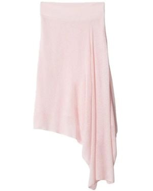 Jacquemus La Jupe Voilier Asymmetric Draped Midi Skirt - Pink