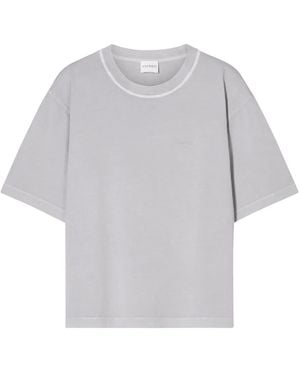 Closed T-Shirt Con Bordo A Contrasto - Grigio