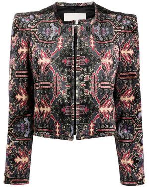 Isabel Marant Valian クロップドジャケット - ブラック