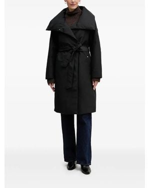 Moose Knuckles Belted Double-Breasted Coat - Black