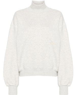 Autry Turtle-Neck Jersey Sweatshirt - White