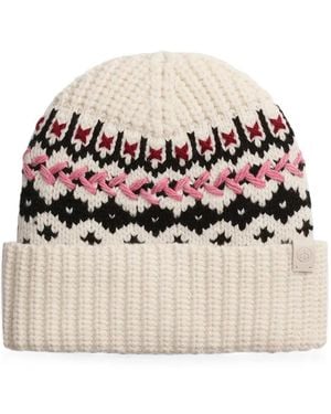 Rag & Bone Leigh Fair Isle Beanie Hat - Natural