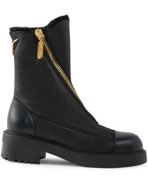 Giuseppe Zanotti Asymmetric Combat Boots - Black