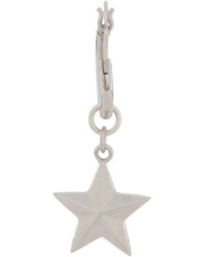 True Rocks Pendientes De Aro Star Mini - Blanco