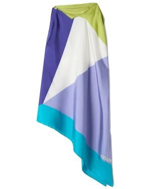 Lanvin Geometric-Pattern Top - Blue