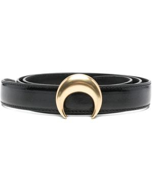 Marine Serre Crescent Buckle Belt - White