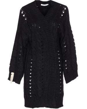 Mar De Margaritas Cardigan En Maille Torsadée - Noir