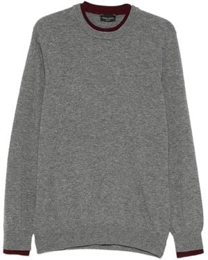 Roberto Collina Ribbed-Trim Sweater - Grey