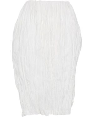 TOTEME Crinkled-Effect Skirt - White