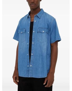 Levi's Camisa Con Botones Y Manga Corta - Azul
