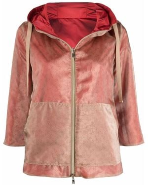 Herno Kapuzenjacke Aus Velours - Mehrfarbig