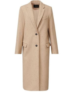 Fabiana Filippi Speckled Double-Breasted Coat - Natural
