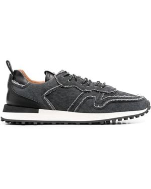 Buttero Panelled Low-Top Trainers - Black