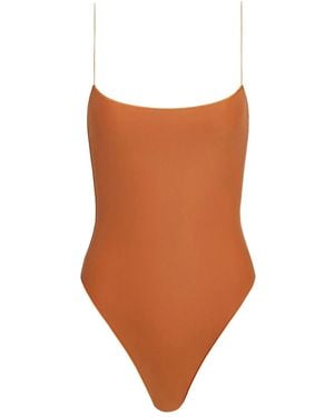 Tropic of C Maillot De Bain The C À Encolure Carrée - Brown