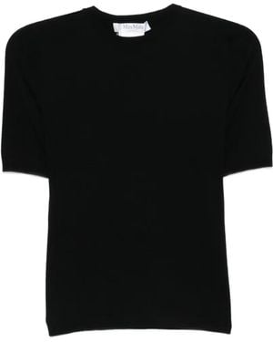 Max Mara Ottano T-Shirt Met Korte Mouwen - Zwart