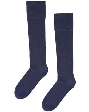 Wolford Ribbed-Knit Knee-High Socks - Blue
