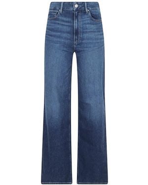PAIGE Jeans Anessa A Gamba Ampia - Blu