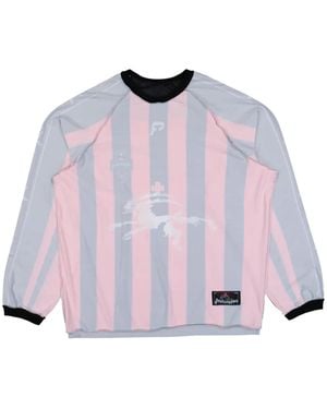 PROTOTYPES Striped-Pattern Sweatshirt - Pink