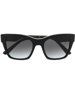 Dolce & Gabbana ドルチェ&ガッバーナ・アイウェア スクエアフレーム サングラス - ブラック