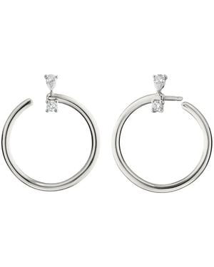 Monica Rich Kosann Crystal-Embellished Earrings - White