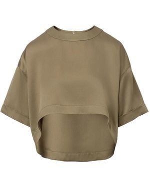 Il Volo Anais Cropped Short-Sleeve T-Shirt - Natural