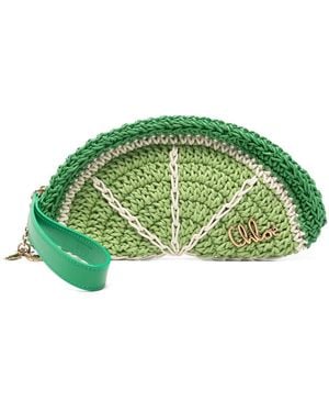 Chloé Clutch Tropicus - Verde