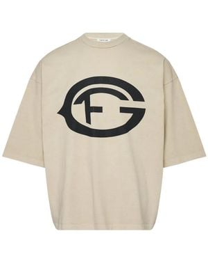 Fear Of God Logo-Print Short-Sleeves T-Shirt - White