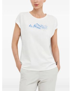 Mammut Camiseta Con Estampado Gráfico - Blanco