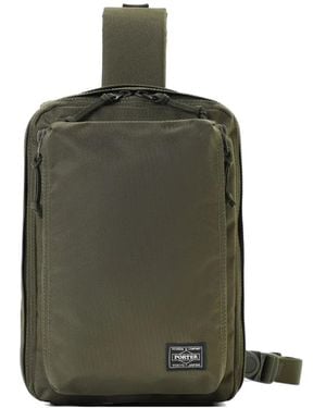 Porter-Yoshida and Co Unit Sling Zip Shoulder Bag - Green