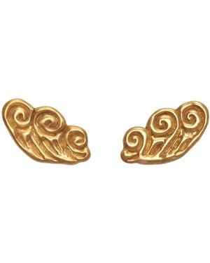 Labelled Jewellery Pendientes Wave - Verde