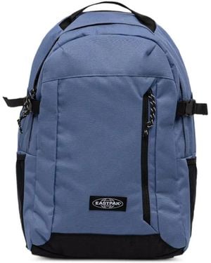 Eastpak Smallker Pro Logo-Patch Buckle-Strap Backpack - Blue