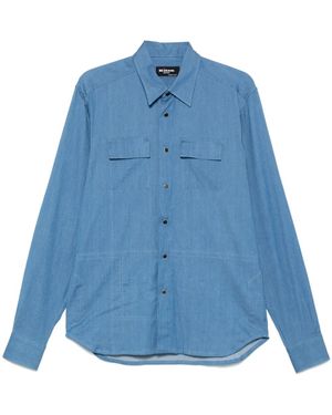 Kiton ポインテッドカラー シャツ - ブルー
