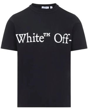 Off-White c/o Virgil Abloh Logo-Print T-Shirt - Black