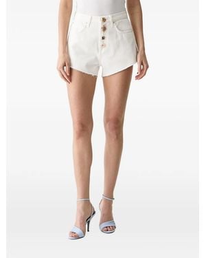ViCOLO Button-Embellishment Short - White