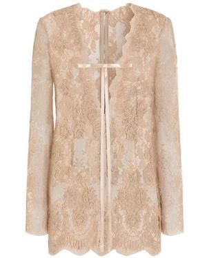Dolce & Gabbana Lace Dress - Natural