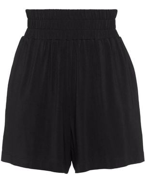 Eres Pantalones Cortos Mia De Talle Alto - Negro