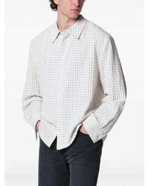 Séfr Chemise Wes À Carreaux - Gray
