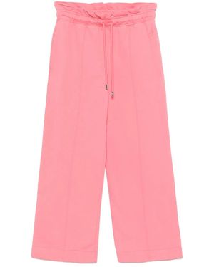 JW Anderson Pantalones de chándal con cintura fruncida - Rosa