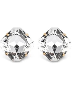 Jennifer Behr Alma Crystal-Embellished Stud Earrings - White