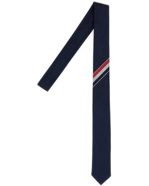 Thom Browne Corbata Grosgrain A Rayas - Azul