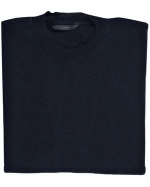 Hevò Camiseta Spinazzola Con Cuello Redondo - Azul