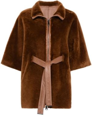 Suprema Shearling Jacket - Brown